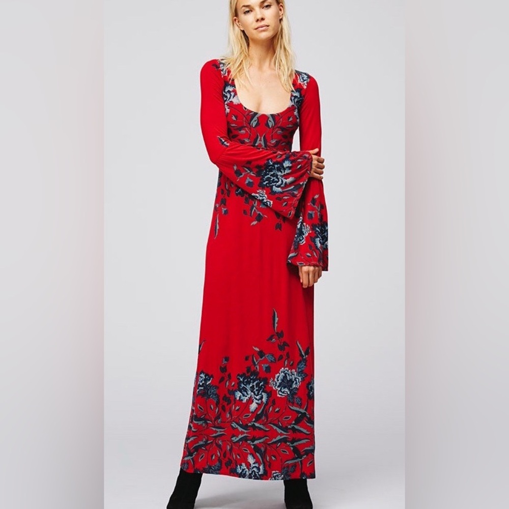 Free People “Midnight Garden” Maxi Dress